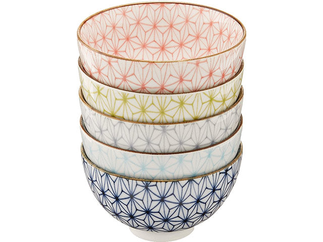 Asanoha Bowls set BOWL BOWLS MANEKI NEKO MINO CERAMIC RICE BOWLS SOUP BOWLS