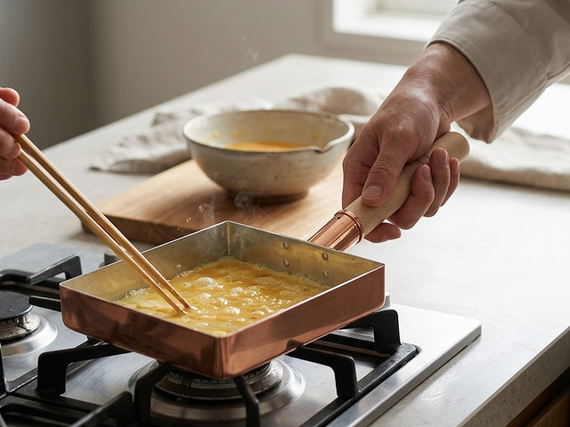 Copper frying pan