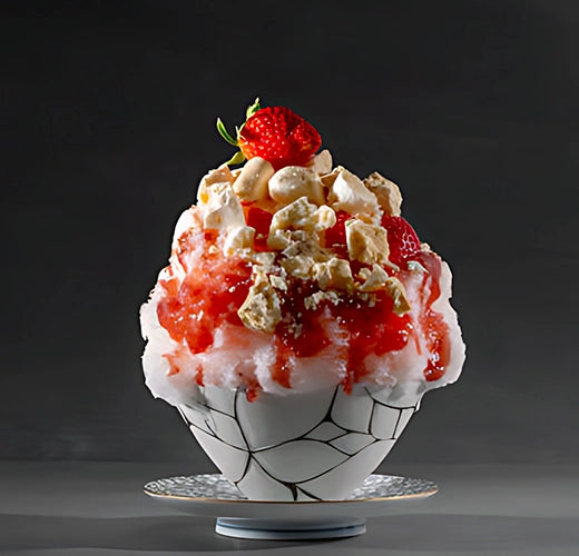 Kakigori shaved ice in a bowl