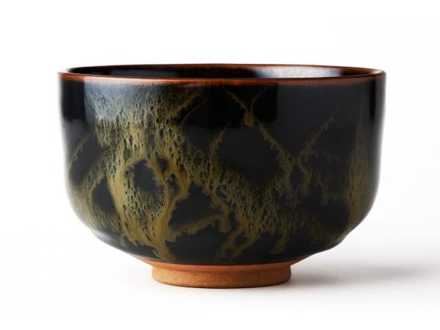 Kizu Matcha Bowl (Chawan) - Mino Yaki, Made in Japan