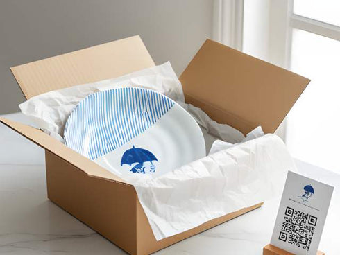 Asabashi cat plates gift set