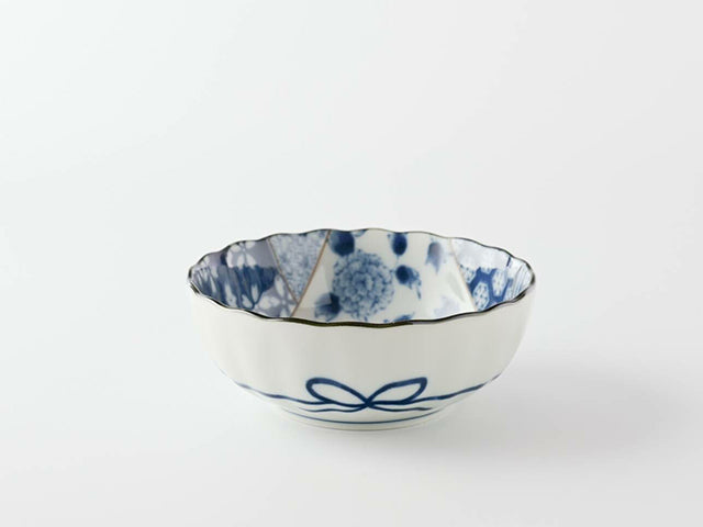 Yuzen bowls ×4 chawanmushi CONDIMENT BOWLS MINO CERAMIC RICE BOWLS YUZEN