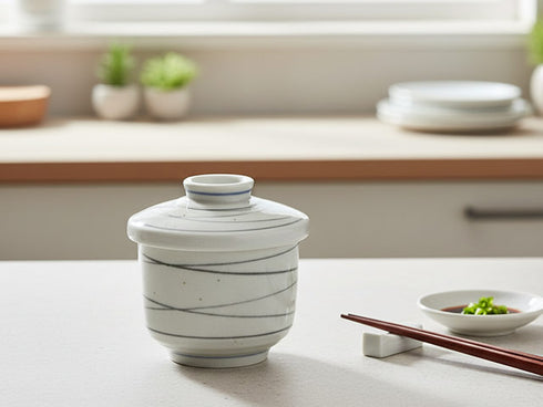 Nashiji chawanmushi cups x4