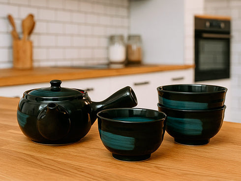 Emerald tea set