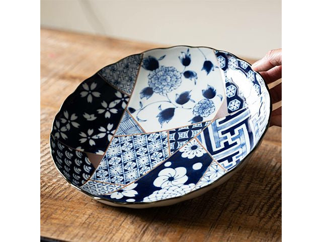 Yuzen plates ×2 plate CURRY PLATES MINO CERAMIC PLATES YUZEN