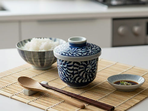 Karakusa chawanmushi cups x4