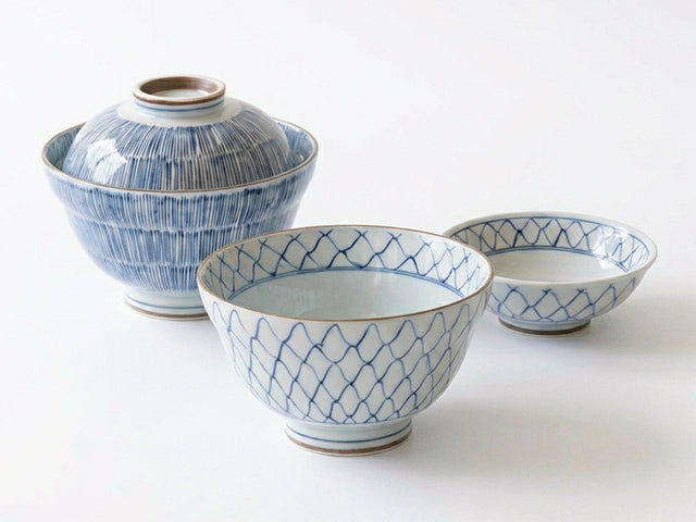 Kosoe Donburi bowls with lids BOWL BOWLS BOWLS WITH LIDS DONBURI BOWLS HASAMI PORCELAIN RICE BOWLS SOUP BOWLS