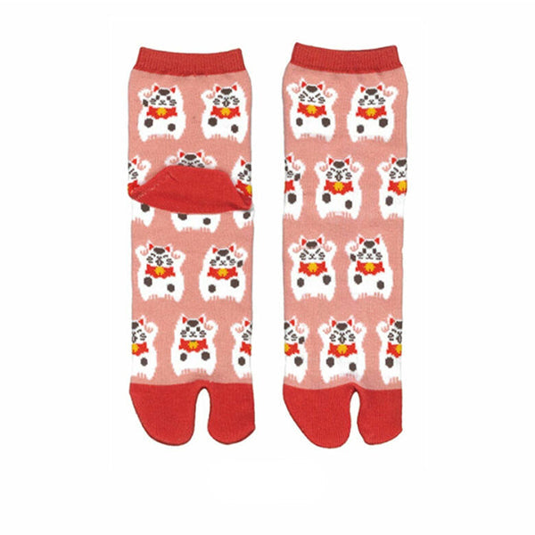 Manekineko socks socks EUR 36~38 JP 22~24cm MADE IN JAPAN SOCKS TABI UK 3~5 US Men 4~6 US Women 4~6 WA