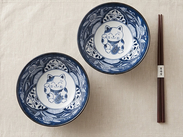 Maneki bowls gift set