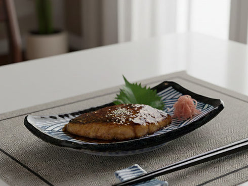 Nami rectangular plates x4