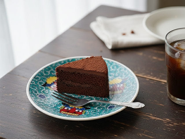 Shishimai plate plate KUTANI PORCELAIN PLATES SMALL PLATES