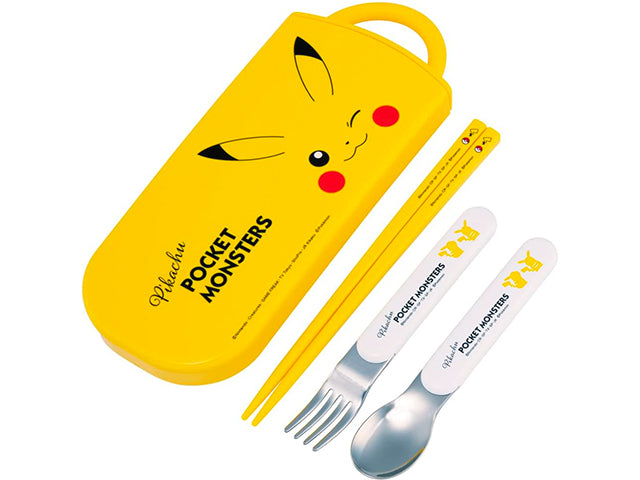 Pikachu cutlery set Chopsticks BRING YOUR OWN CHOPSTICKS CUTLERY SET DISHWASHER SAFE POKEMON
