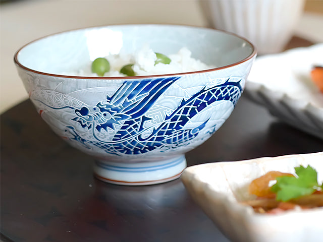 Ryu bowls ×4 BOWL BOWLS DONBURI BOWLS GIFT SETS MINO CERAMIC RICE BOWLS