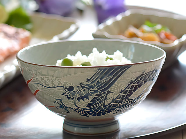 Ryu bowls ×4 BOWL BOWLS DONBURI BOWLS GIFT SETS MINO CERAMIC RICE BOWLS