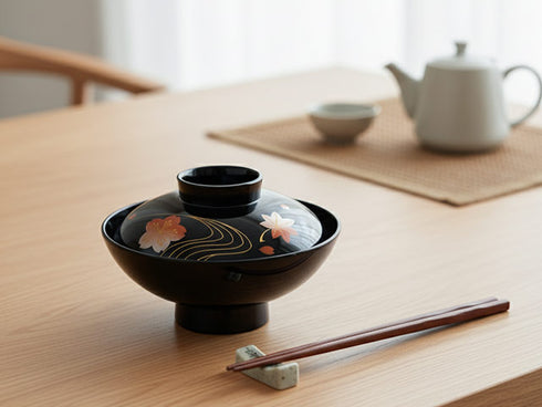 Sakura bowls with lids x2