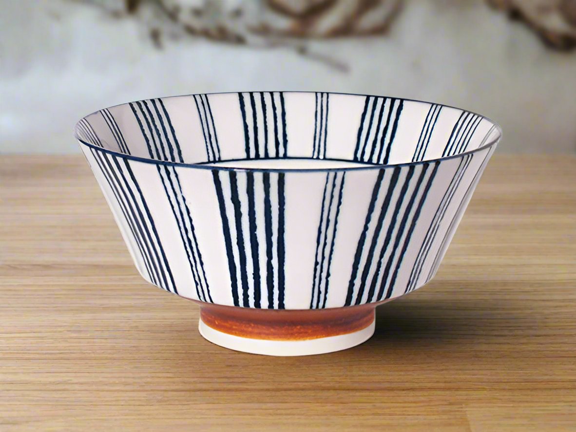 Shimamon Ramen bowls ×4 BOWL BOWLS MINO CERAMIC RAMEN BOWLS