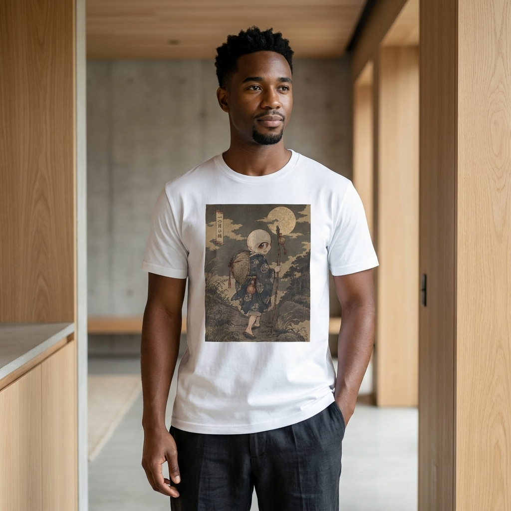 Hitotsume-Kozo T-Shirt, One-Eyed Monk Ukiyo-e Yokai Tee