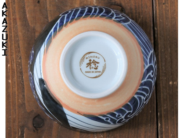 Kujira bowls x4 BOWL BOWLS DONBURI BOWLS MINO CERAMIC RICE BOWLS SOUP BOWLS