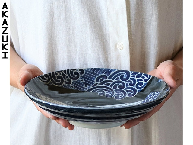 Kujira plates x2 plate CURRY PLATES GIFT SETS MINO CERAMIC PLATES