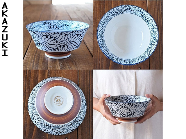 Nami Ramen bowls x4 BOWL BOWLS MINO CERAMIC RAMEN BOWLS
