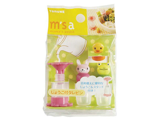 Tarebin Animal with Funnel bento supplies BENTO ACCESSORIES SAUCE CONTAINERS
