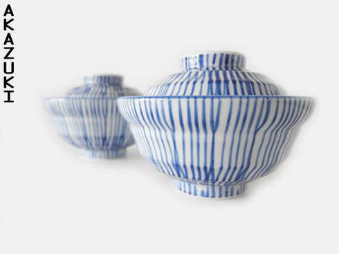 Shima Donburi bowls with lids x2