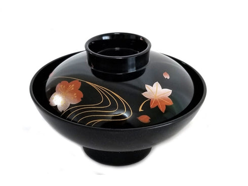 Sakura bowls with lids x2