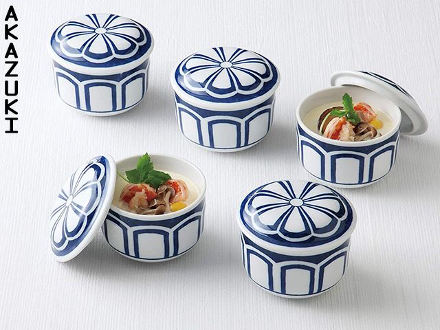Kiku Chawanmushi cups chawanmushi CHAWANMUSHI CUPS HASAMI PORCELAIN