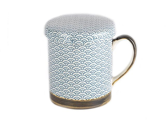 Seigaiha mugs ×2 COFFEE COFFEE CUPS MINO CERAMIC MUGS SEIGAIHA