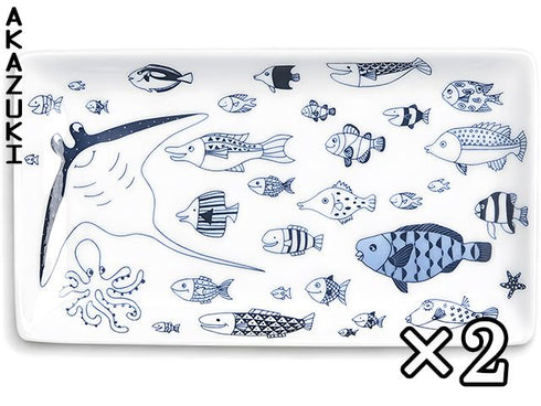 Manta sushi plates x2