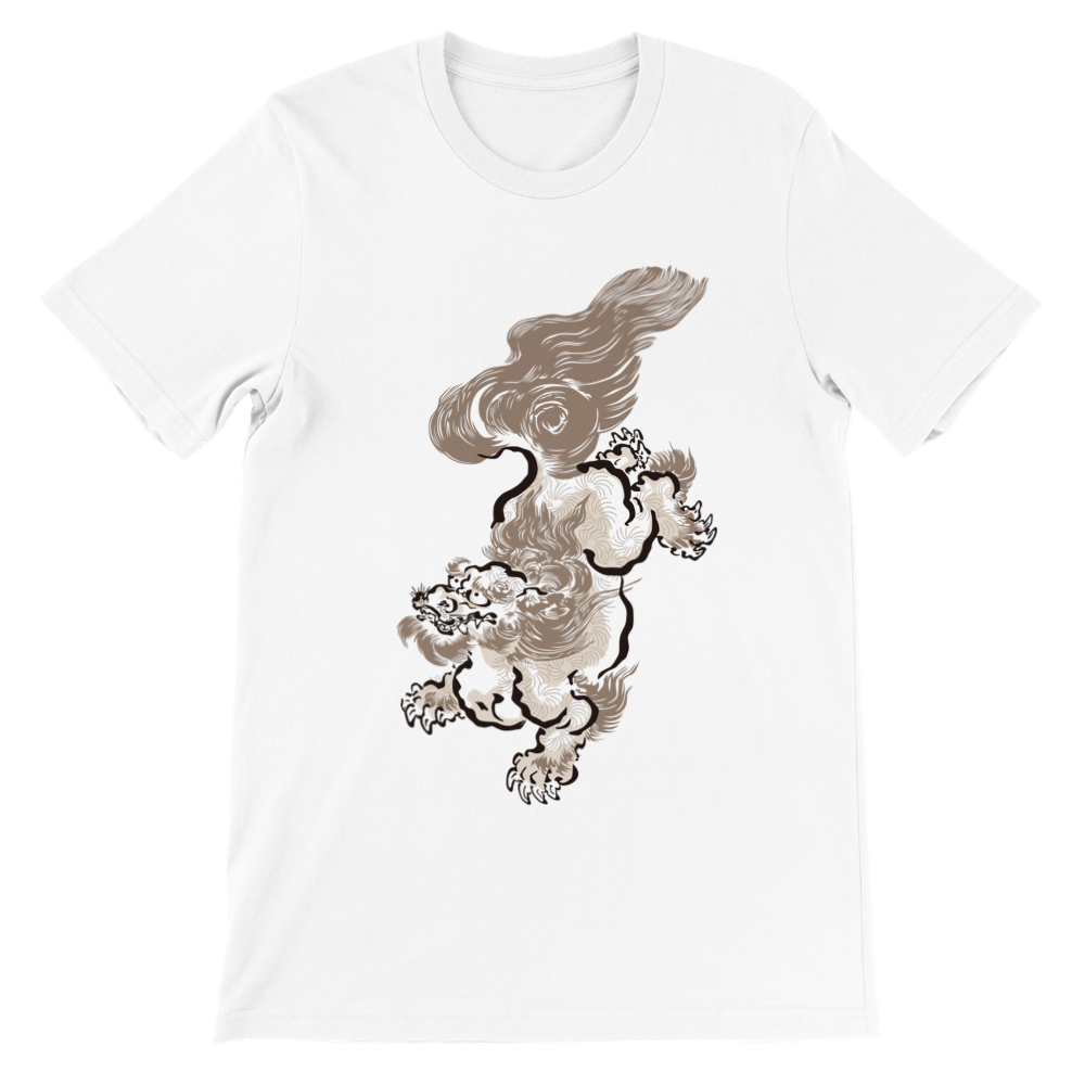 Komainu T-shirt Print Material FOR MEN T-SHIRT