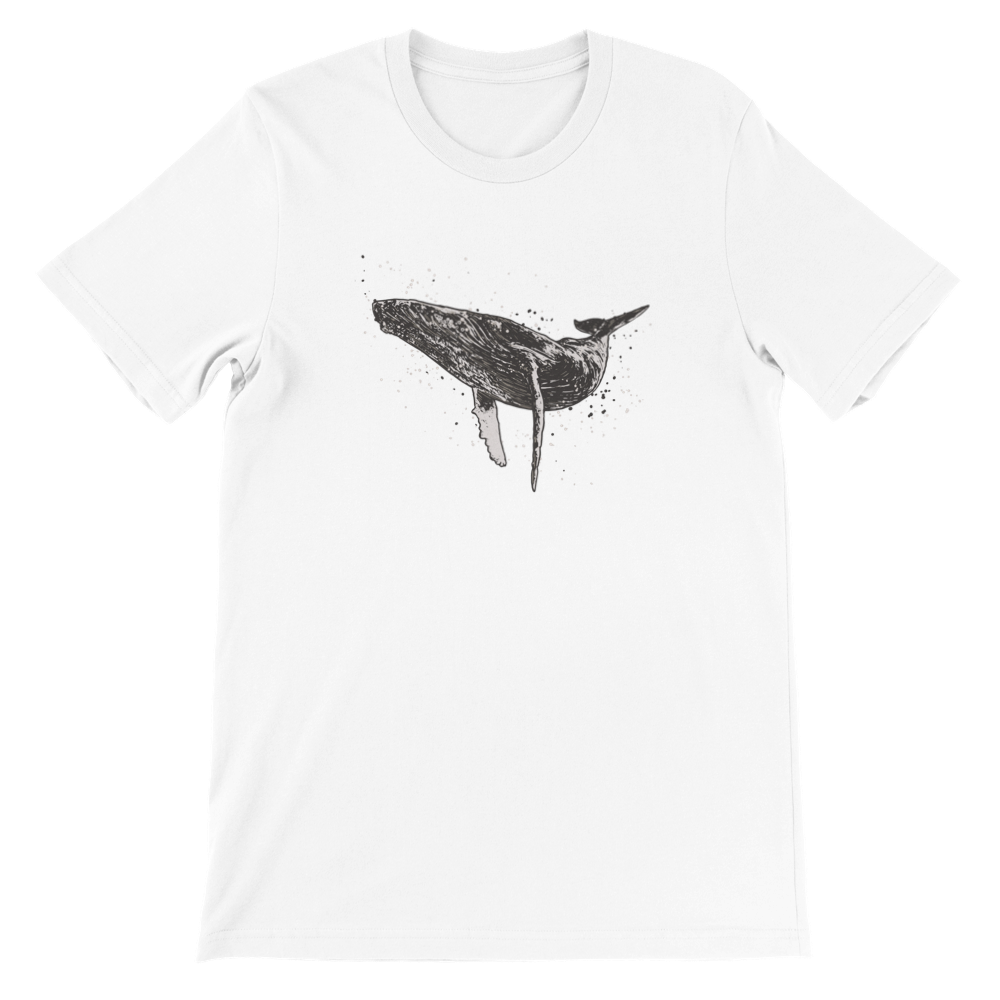 Kujira T-shirt Print Material FOR MEN T-SHIRT