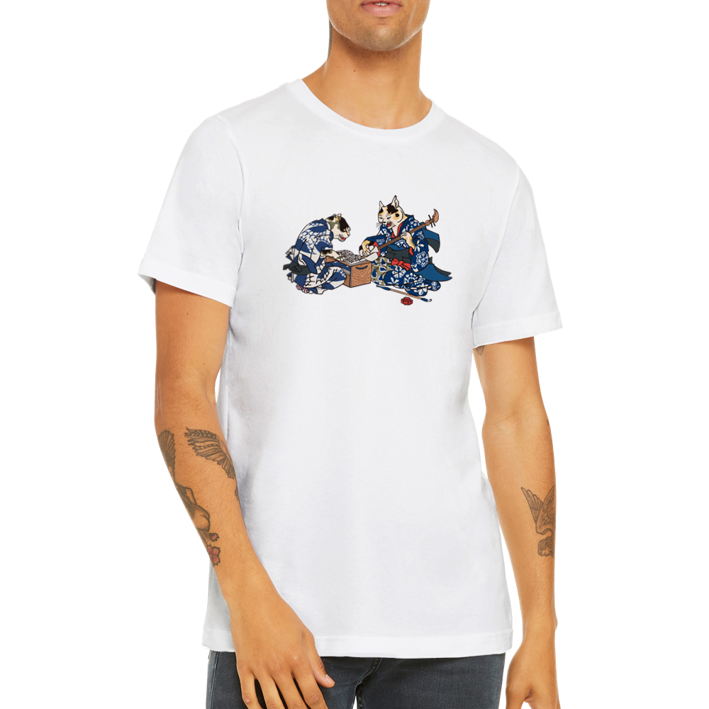 Neko T-shirt Print Material FOR MEN T-SHIRT