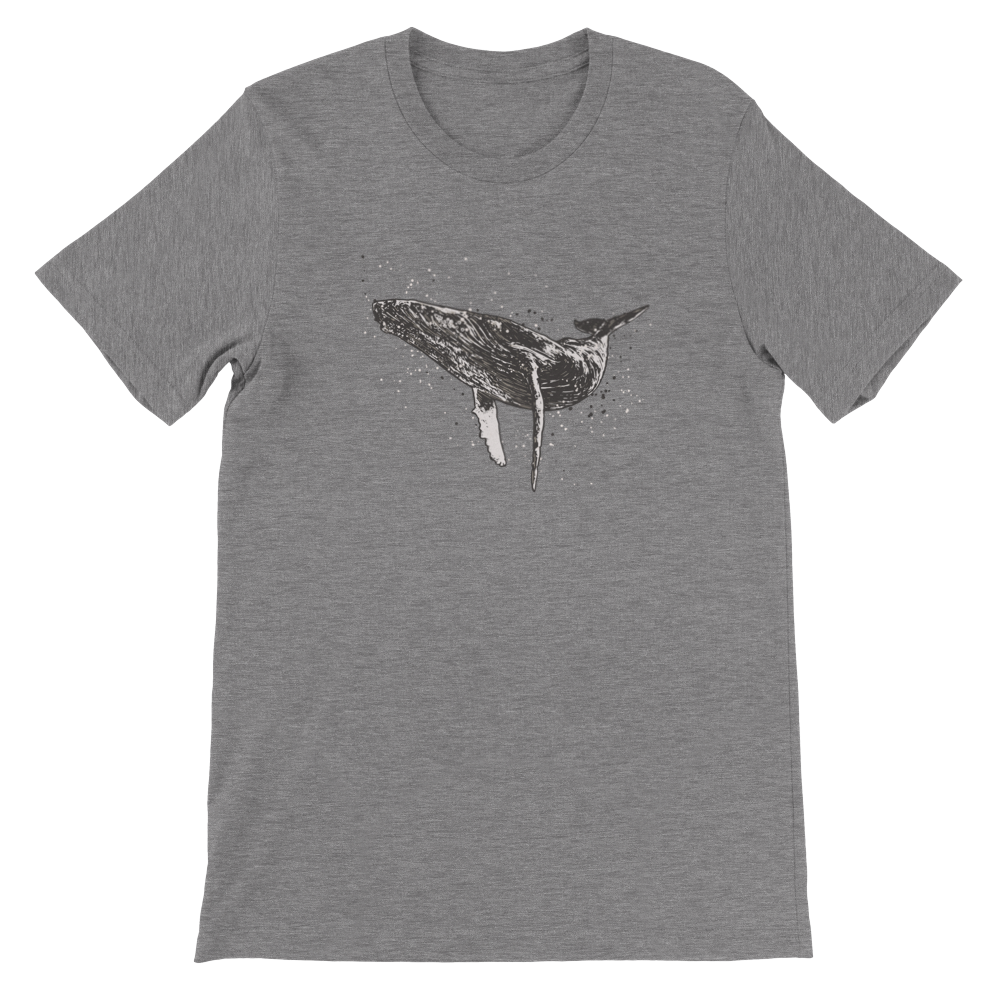 Kujira T-shirt Print Material FOR MEN T-SHIRT