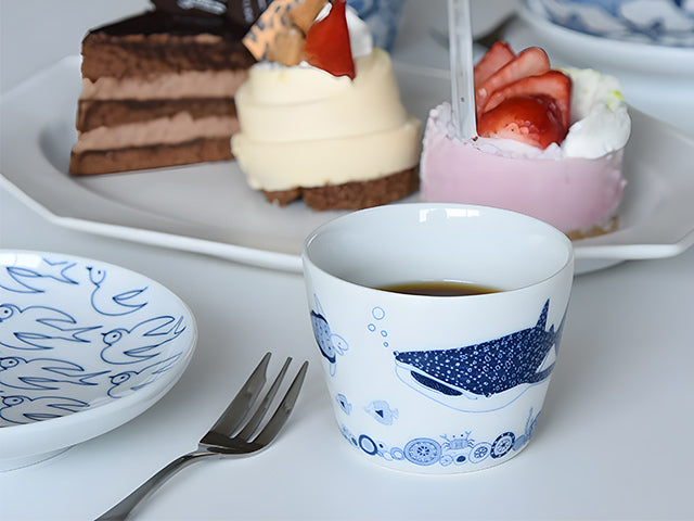 Soba choko Coco Tea cup COCO MARINE HASAMI PORCELAIN SOBA CHOKO TEA CUPS