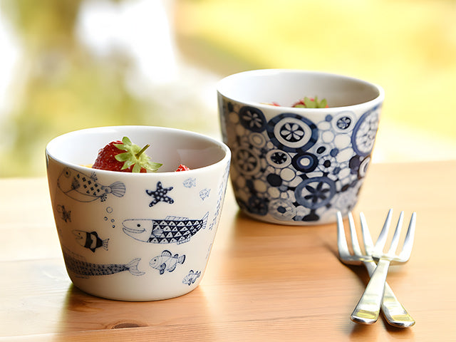 Soba choko Coco Tea cup COCO MARINE HASAMI PORCELAIN SOBA CHOKO TEA CUPS