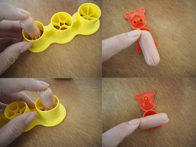 Octopus and crab wiener cutter set bento supplies BENTO ACCESSORIES FOOD CUTTERS