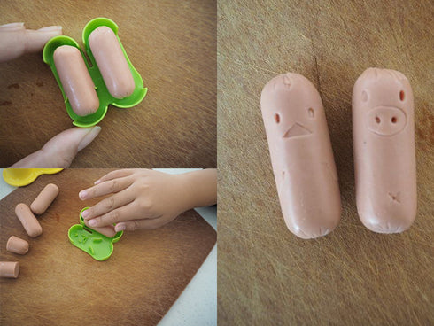 Octopus and crab wiener cutter set