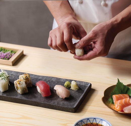 sushi chef hands