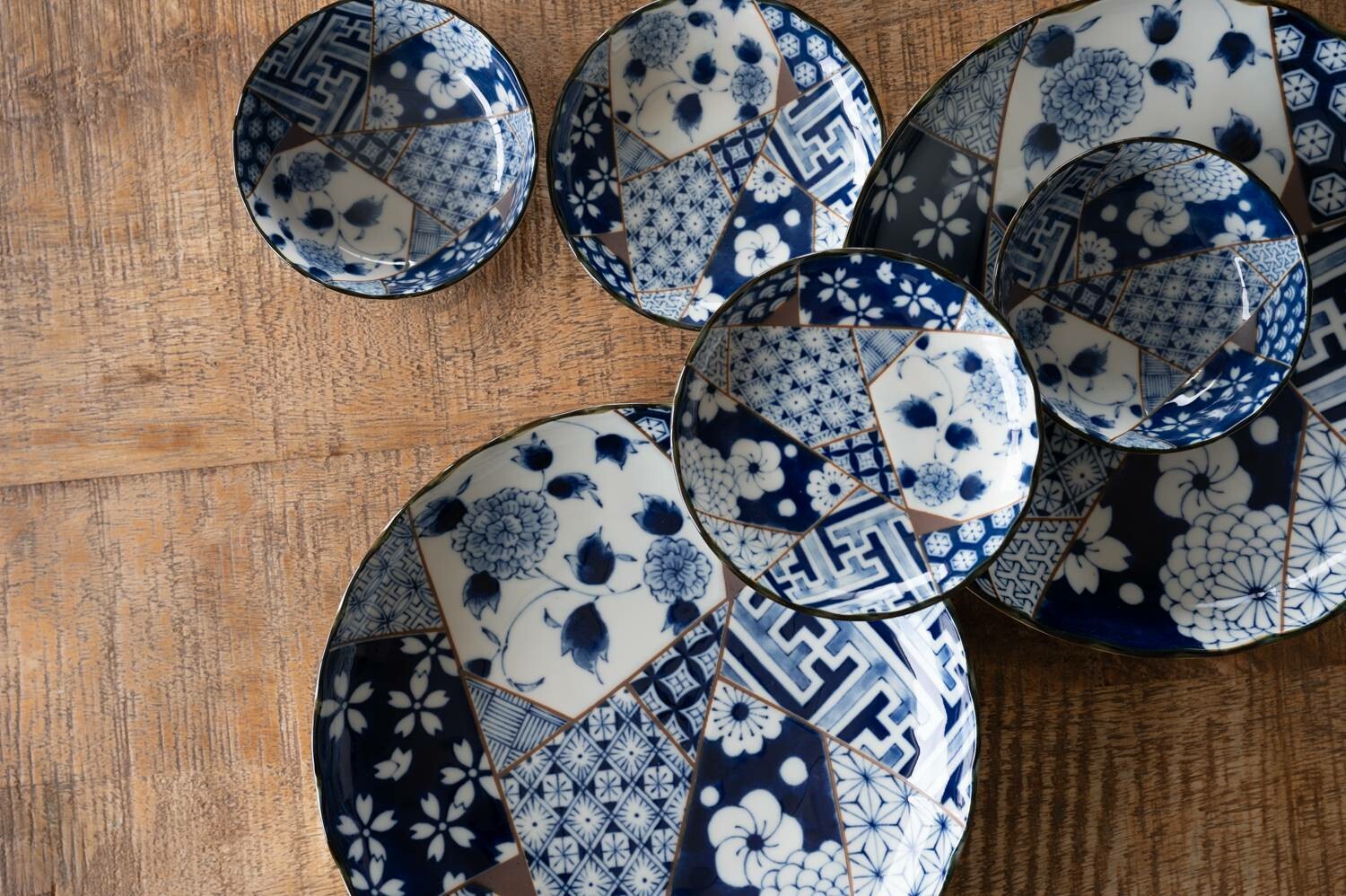 Yuzen plates ×2 plate CURRY PLATES MINO CERAMIC PLATES YUZEN