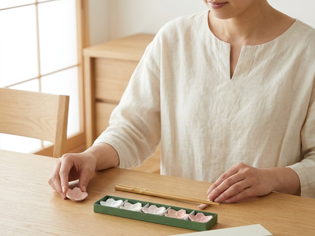 Sakura chopsticks rests