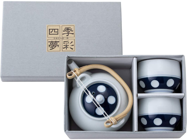 Mizutama Tea Set - Arita Porcelain Teapot & 2 Cups