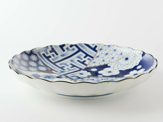 Yuzen plates ×2 plate CURRY PLATES MINO CERAMIC PLATES YUZEN