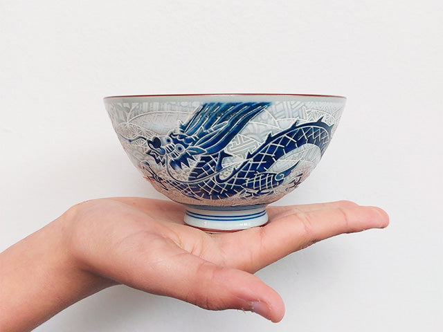 Ryu bowls ×4 BOWL BOWLS DONBURI BOWLS GIFT SETS MINO CERAMIC RICE BOWLS