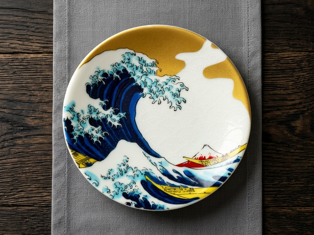 Hokusai plate