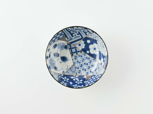 Yuzen bowls ×4 chawanmushi CONDIMENT BOWLS MINO CERAMIC RICE BOWLS YUZEN