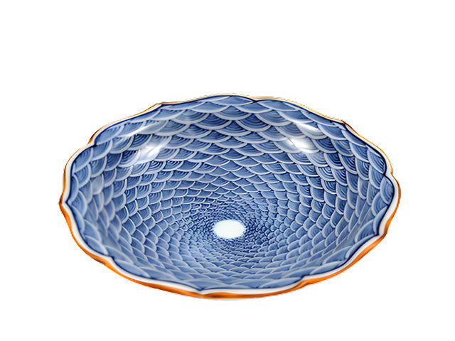 Seigaiha small plates plate HASAMI PORCELAIN PLATES SALAD PLATES SEIGAIHA SMALL PLATES