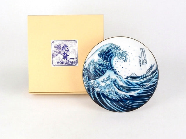 Hokusai Nami Fuji plates ×3