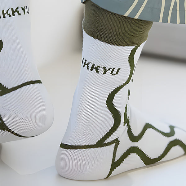 Ikkyu socks socks EUR 40~43 JP 25~28cm KAYA MADE IN JAPAN SOCKS TABI UK 6~8 US Men 7~10 US Women 8~11