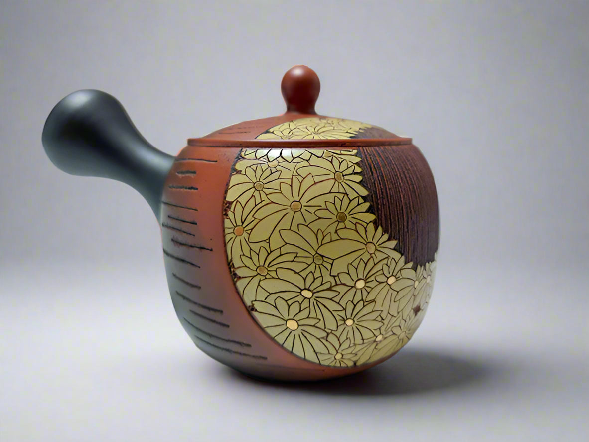 Kinsai kiku kyusu Teapot and teaset TEAPOTS TOKONAME CERAMIC